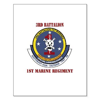 3B1M - M01 - 02 - 3rd Battalion - 1st Marines with Text - Small Poster